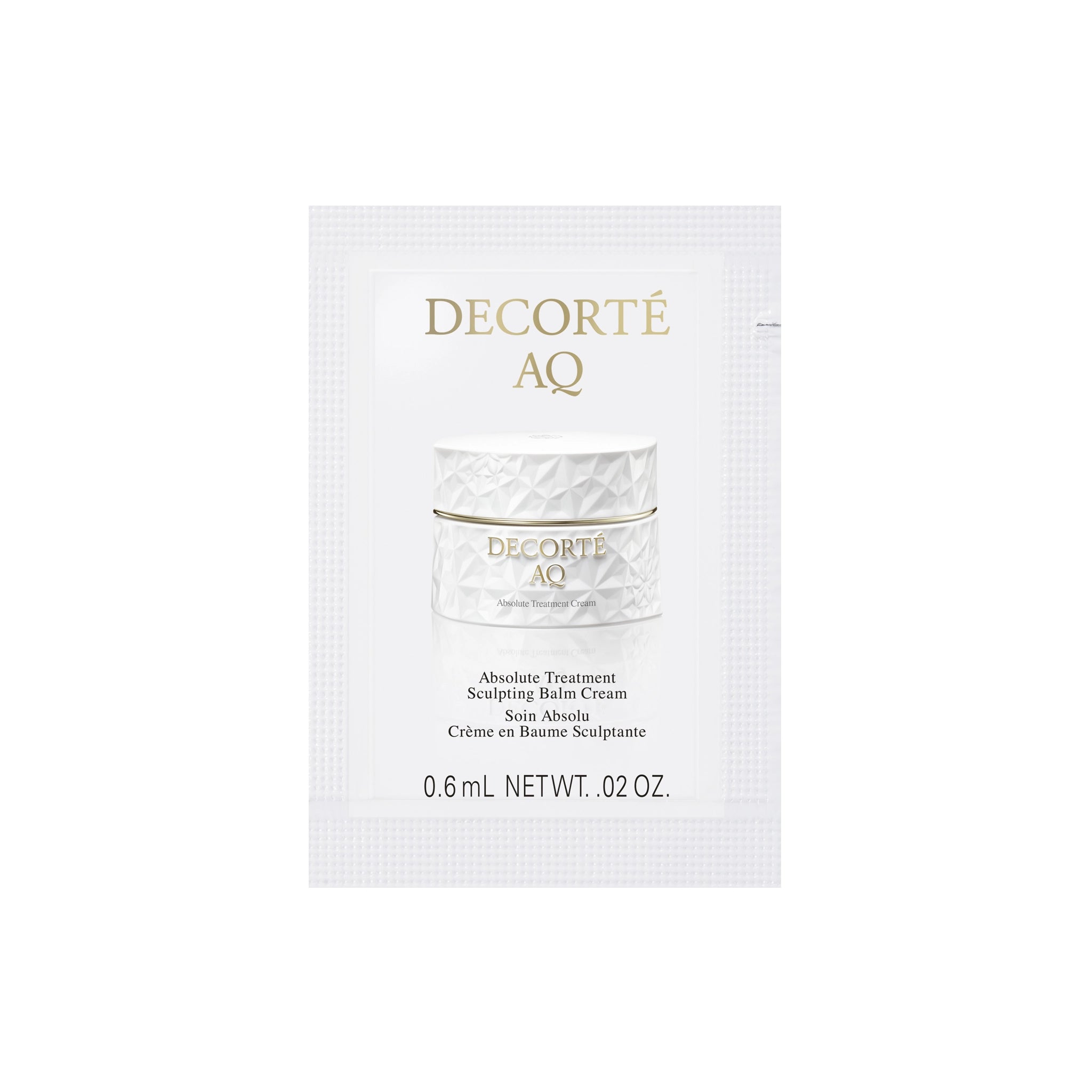 DECORTÉ AQ Soin Absolu Crème en Baume Sculptante SAMPLE
