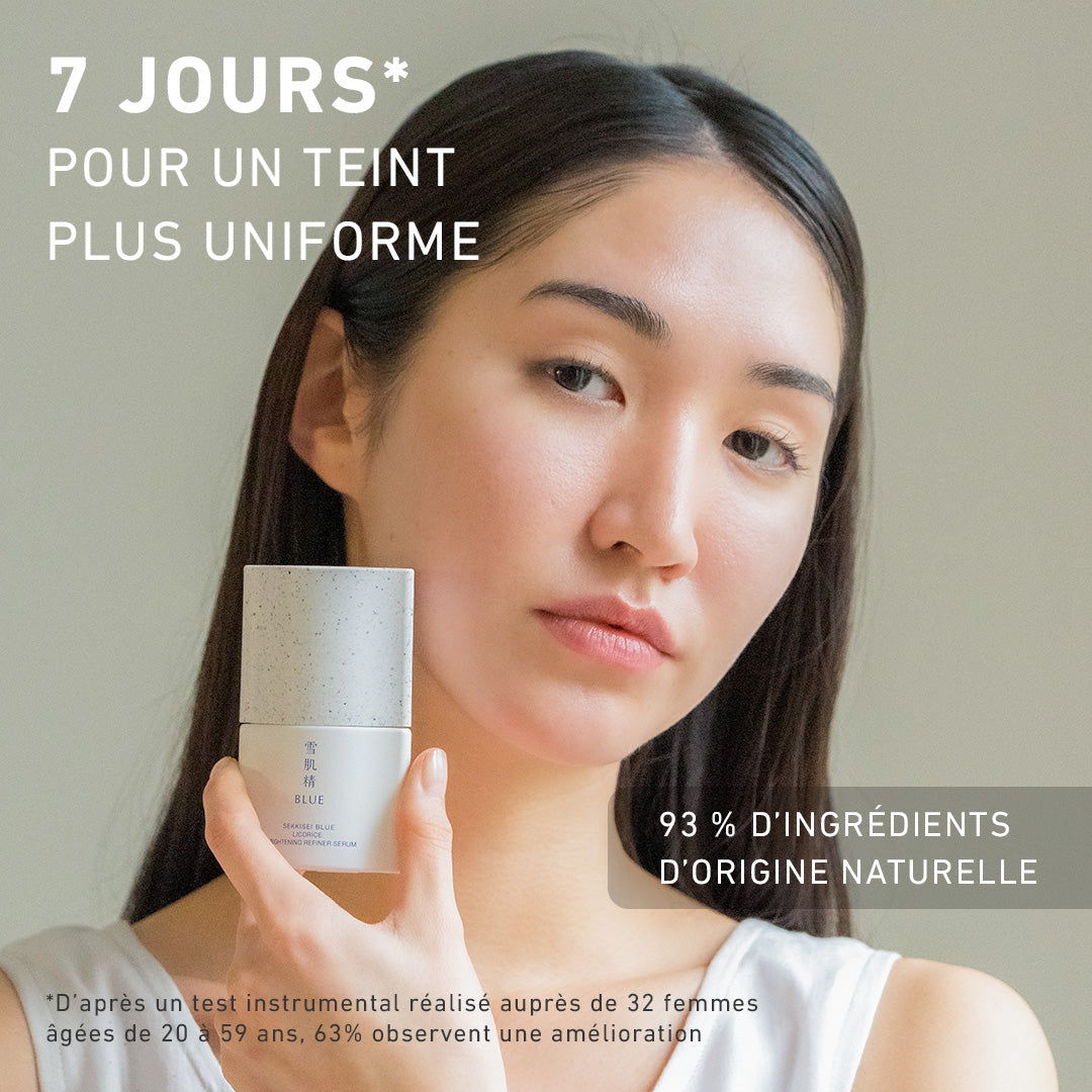 SEKKISEI BLUE Sérum Perfecteur Illuminant à la Réglisse