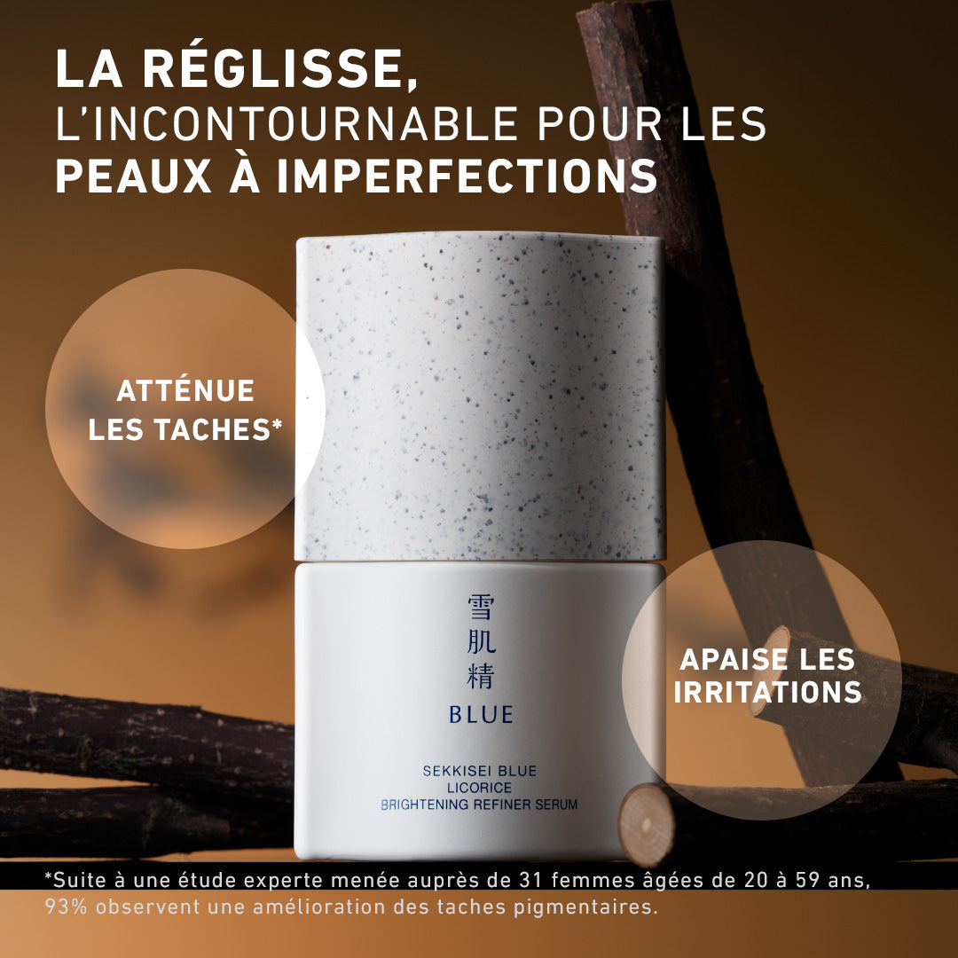 SEKKISEI BLUE Sérum Perfecteur Illuminant à la Réglisse