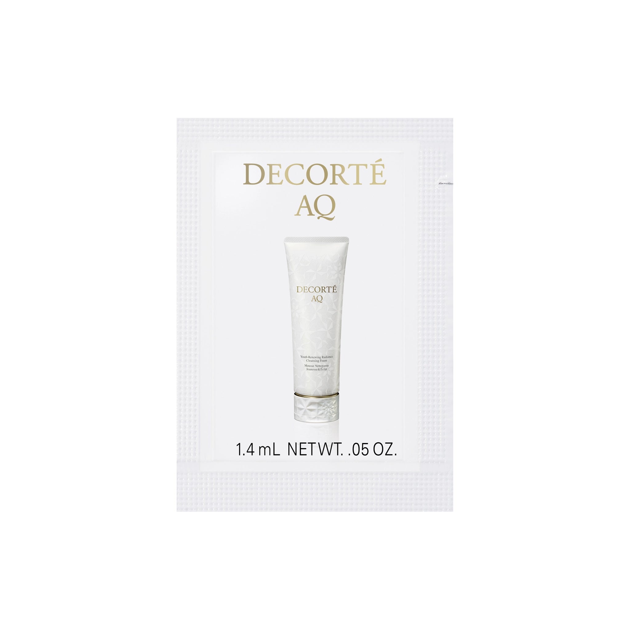 [DECORTÉ SAMPLE SET] DECORTÉ AQ YOUTH RENEWING RADIANCE CLEANSING FOAM SAMPLE